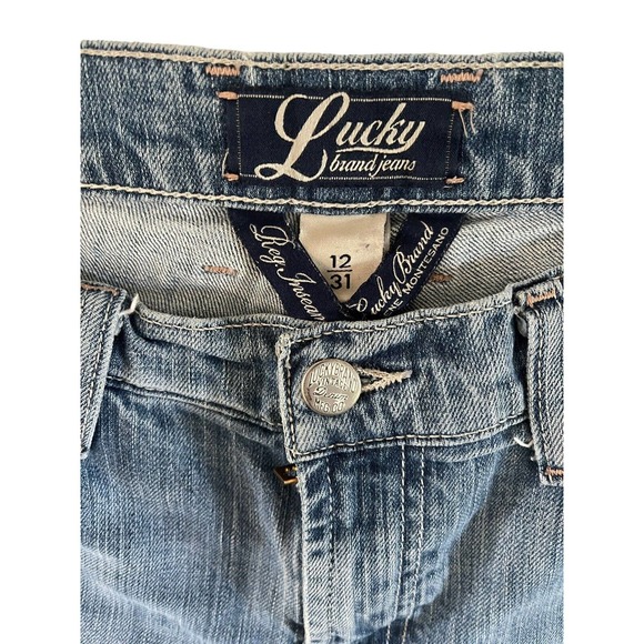 Vintage 90s Y2K‎ Lucky Brand Flare Bootcut Jeans Medium Wash Size 12/31 - Picture 2 of 10